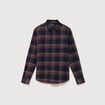 Chemise col classique manches longues vert kaki homme