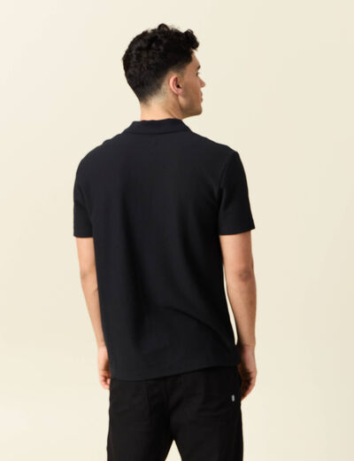 Polo manches courtes noir homme