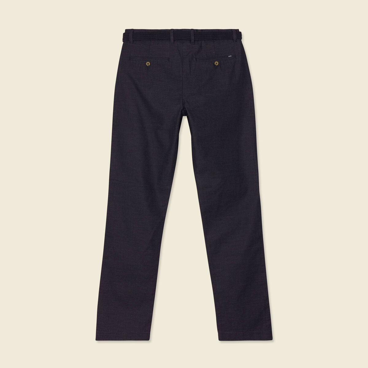 Pantalon chino straight bleu marine homme