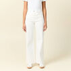 Jeans large éco-responsable denim blanc femme