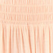 Chemise manches longues col montant rose champagne femme