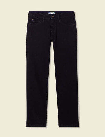 Jeans regular longueur 34 denim noir homme
