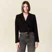 Veste courte éco-responsable noir femme