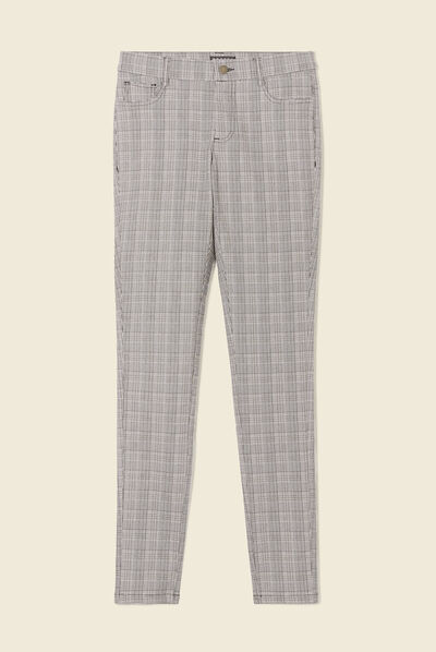 Pantalon skinny gris femme