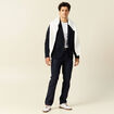 Pantalon chino straight bleu marine homme