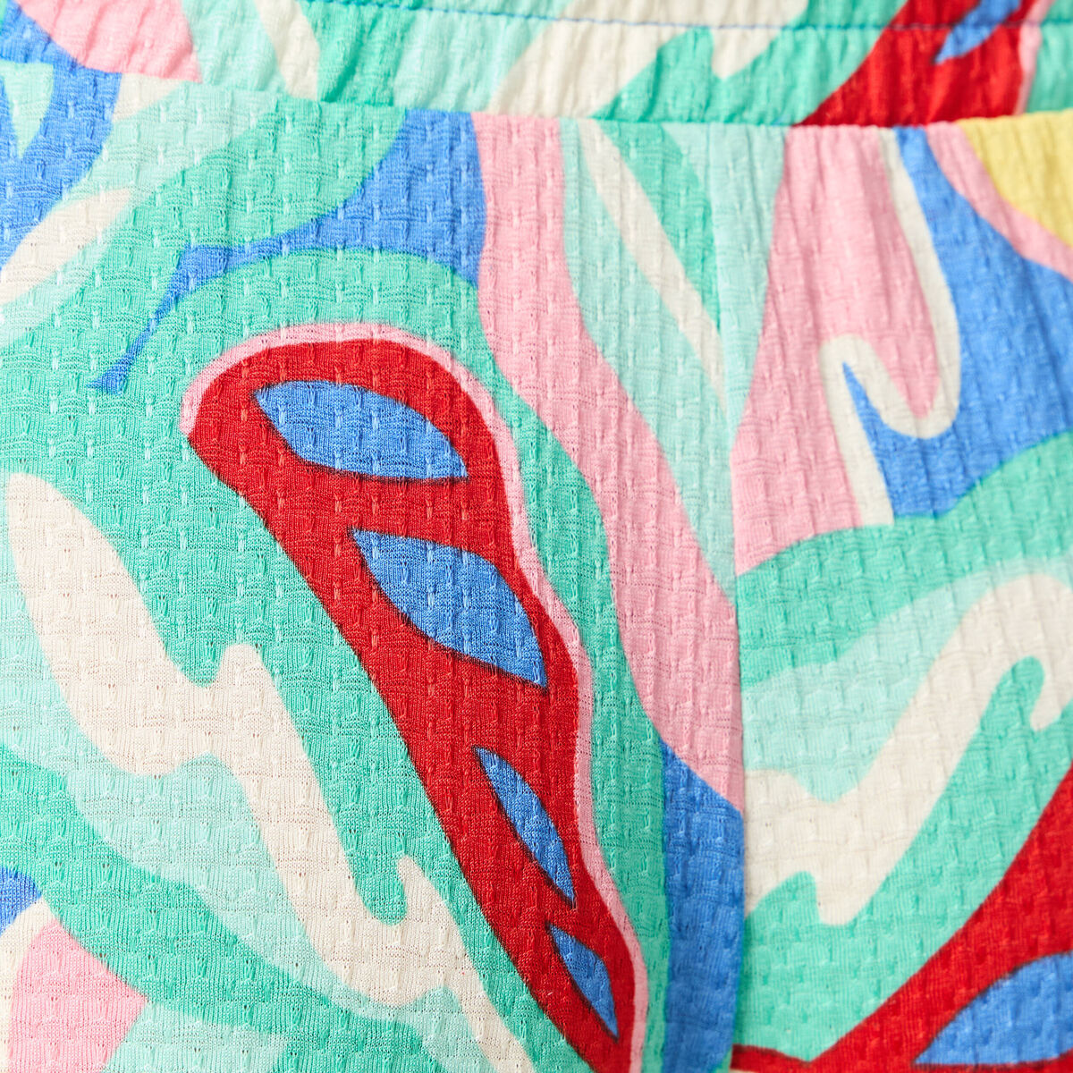 Pantalon fluide large multicolore femme