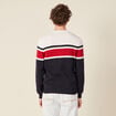 Pull manches longues bleu marine homme