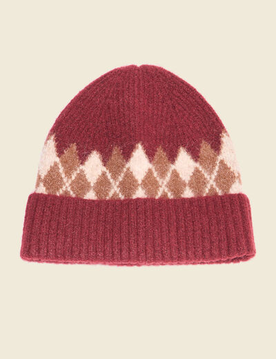 Bonnet bordeaux femme