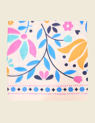 Foulard ecru femme