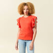 Débardeur sans manches orange foncé femme