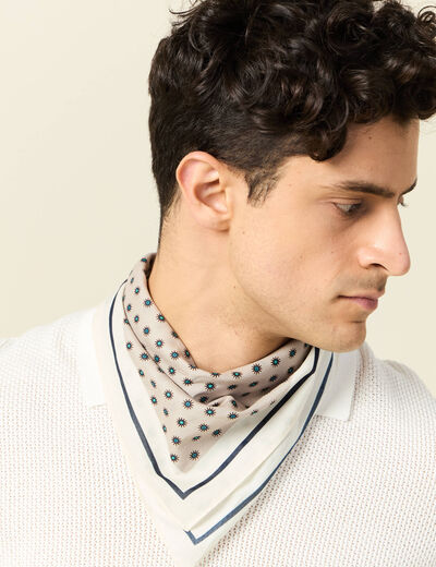 Foulard beige homme