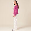 T-shirt manches longues violet clair femme