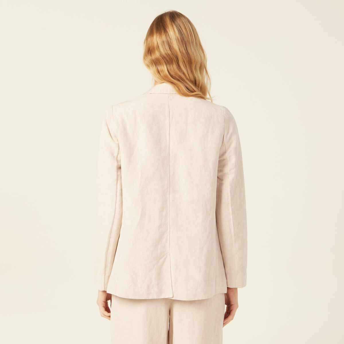 Veste blazer éco-responsable sable femme