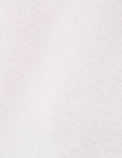 T-shirt manches courtes blanc femme