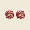 Boucles d'oreilles rouge femme