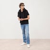 Polo manches courtes noir homme