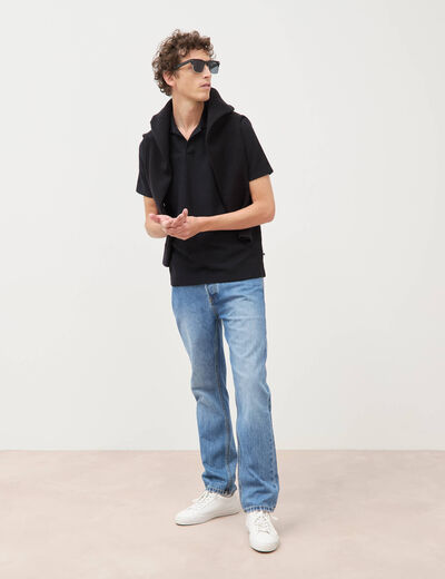 Polo manches courtes noir homme