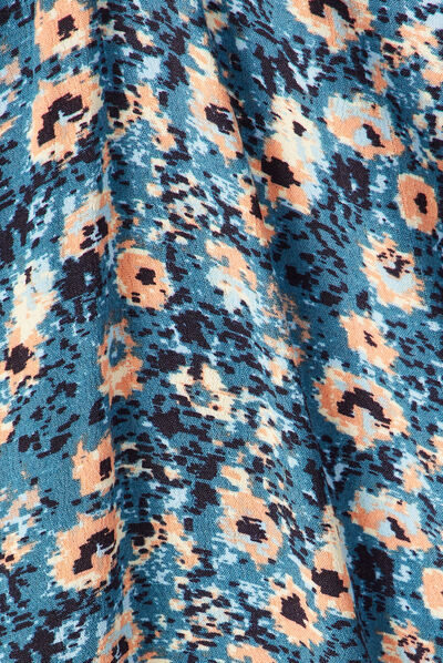 Robe droite éco-responsable bleu canard femme