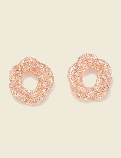Boucles d'oreilles clous couleur or femme