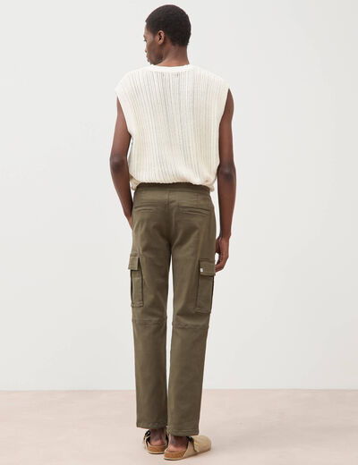 Pantalon battle longueur 32 vert kaki homme
