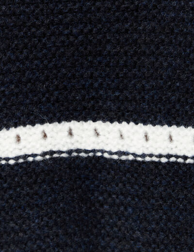 Pull manches longues bleu marine femme