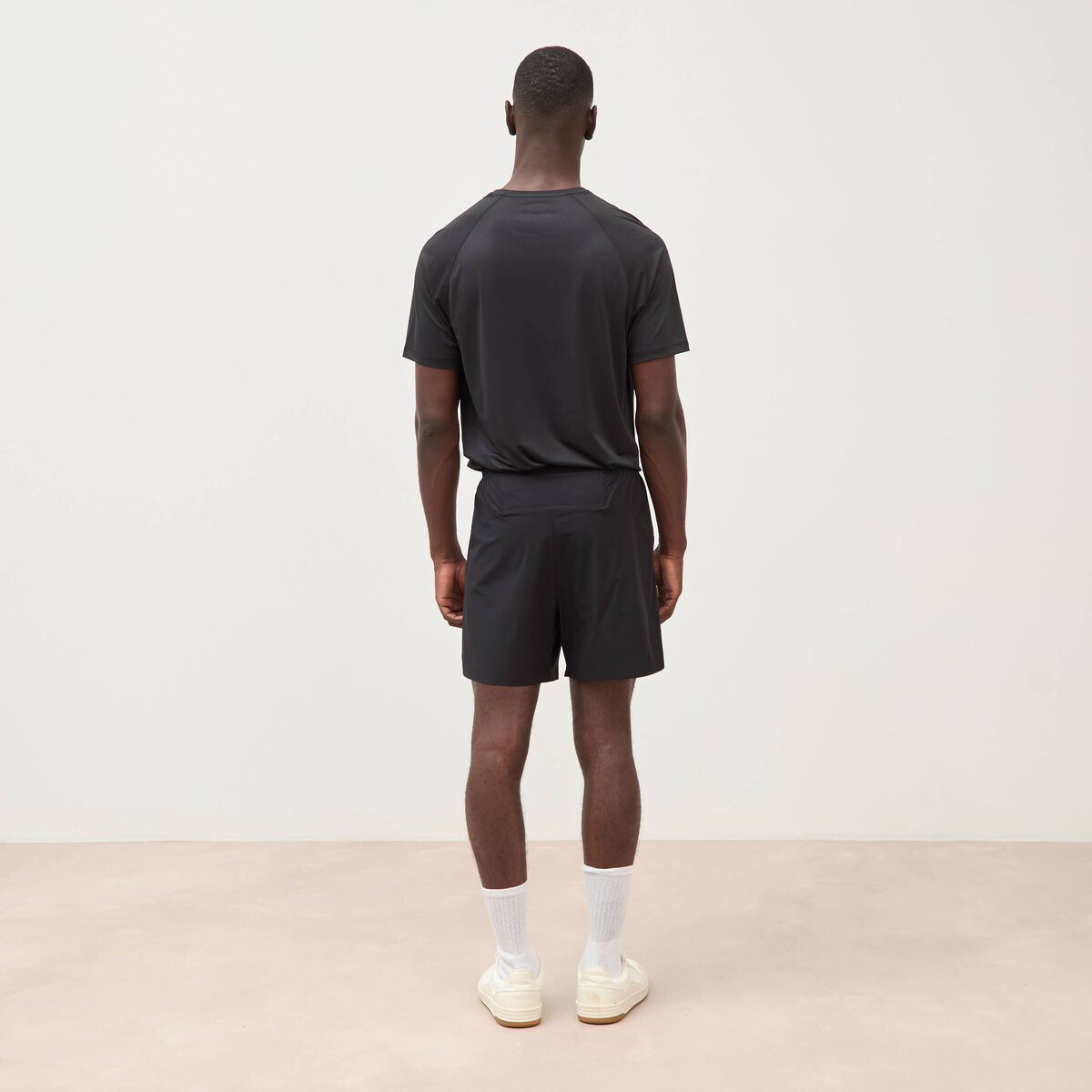 Short doubl&eacute; noir homme