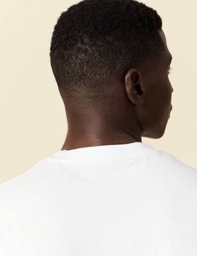 T-shirt manches courtes blanc homme