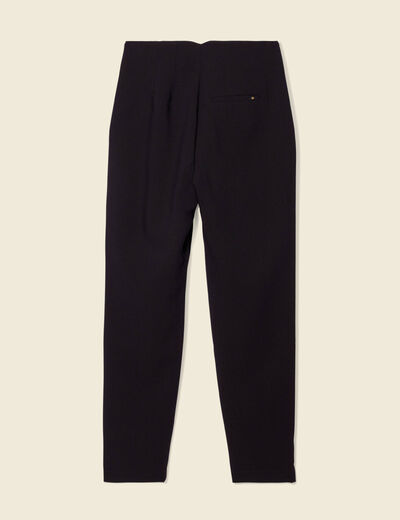 Pantalon cigarette noir femme