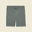 Short droit avec cordon vert kaki homme