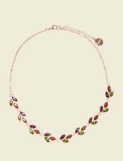 Collier vert olive femme