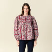 Blouse manches longues bordeaux femme