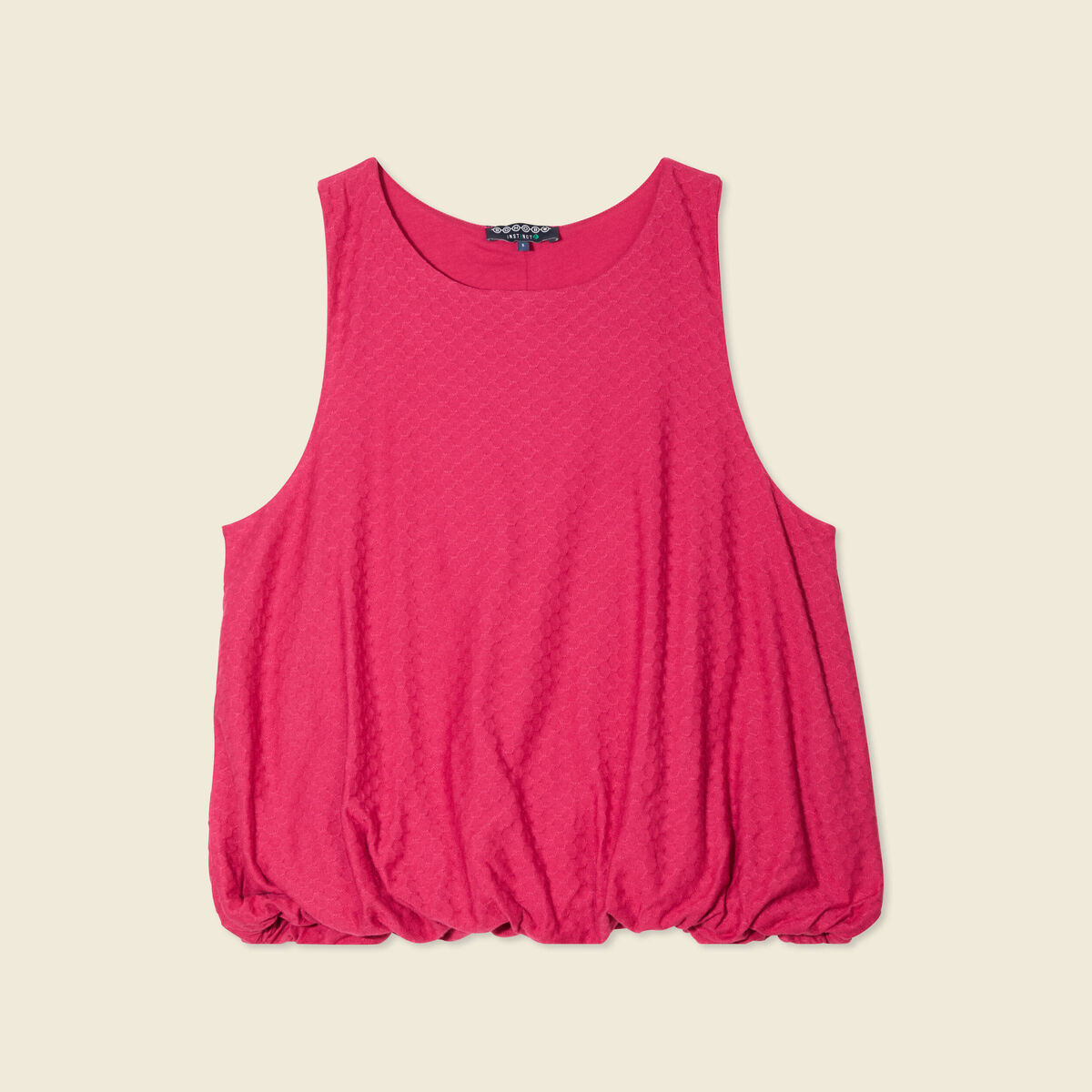 D&eacute;bardeur sans manches rose framboise femme