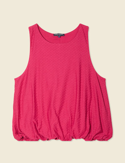 Débardeur sans manches rose framboise femme