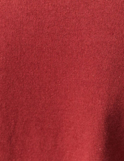 Pull manches longues vieux rose femme