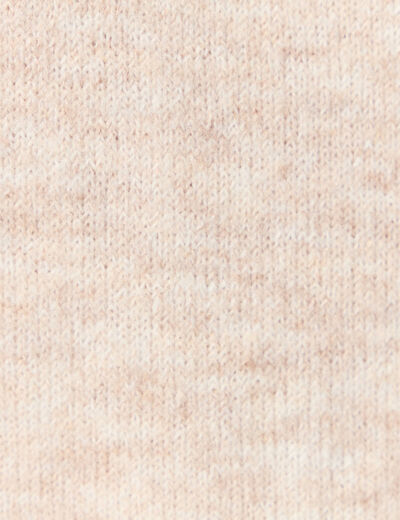 Pull manches longues 2-en-1 creme femme
