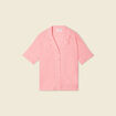 Chemise manches courtes rose femme