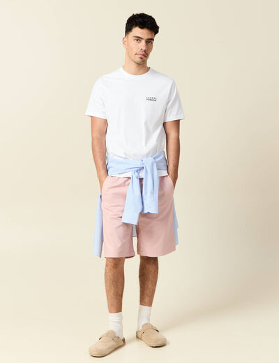 T-shirt manches courtes blanc homme