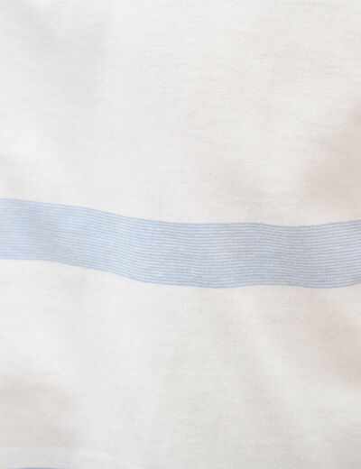 T-shirt manches courtes bleu gris homme