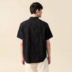 Chemise manches courtes noir homme