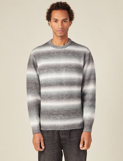 Pull éco-responsable gris homme