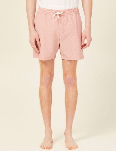 Short de bain marron cognac homme