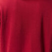 Sweat col rond manches longues rouge femme