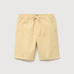 Bermuda en coton jaune clair homme