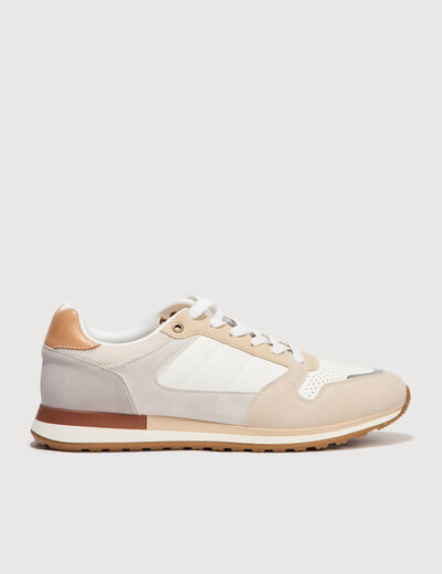 Basket beige homme