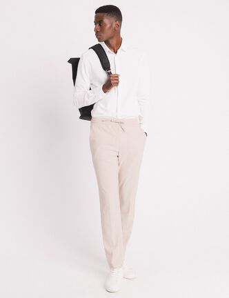 Chemise manches longues blanc homme