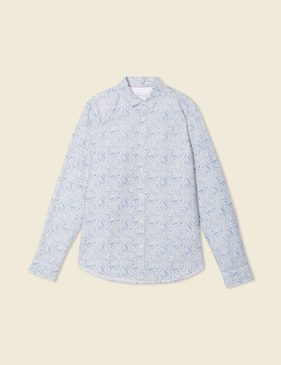 Chemise manches longues bleu homme