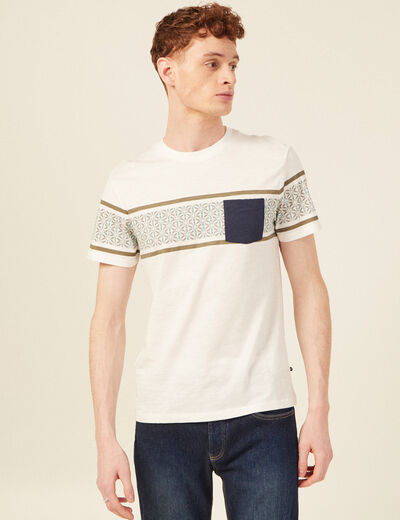 T-shirt manches courtes vert kaki homme
