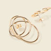 Boucles d'oreilles couleur or femme