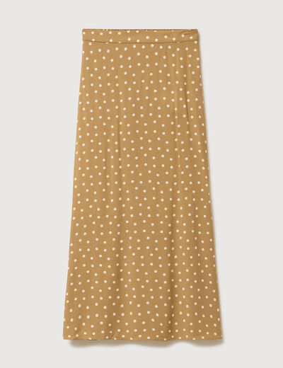 Jupe fluide vert femme