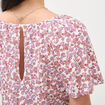 T-shirt manches courtes orange corail femme
